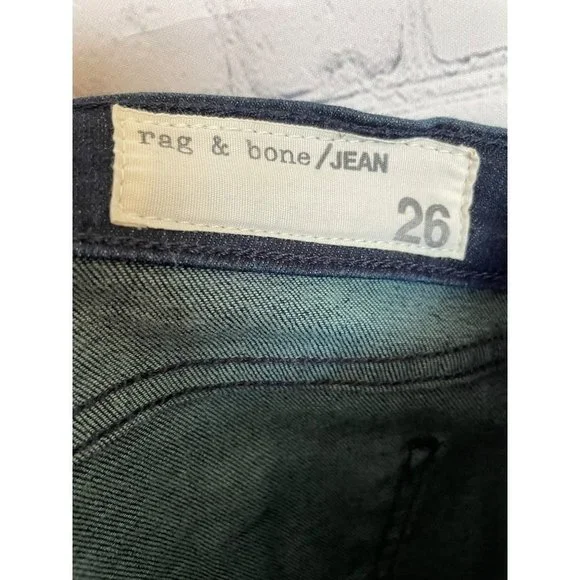 Women's Rag & Bone Skinny W1502K520 Jeans Dark Wash Heritage size 26 - Picture 3 of 8